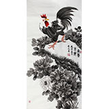 戚明四尺國(guó)畫《富貴吉祥》