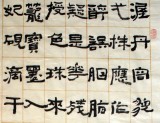 名家李明成六尺精品牡丹詩詞書法