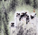 王寶欽 四尺參展作品《清涼世界》當(dāng)代花鳥牡丹畫名家（詢價(jià)）
