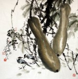 四川美協西蜀山人四尺斗方《秋實》