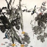 四川美協西蜀山人四尺斗方《秋韻》