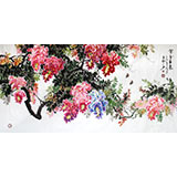 四尺精品風水紫藤國畫《紫氣東來》-3