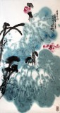 李明成三尺寫(xiě)意荷花《逸清香遠(yuǎn)》