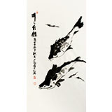 【已售】李明成三尺吉祥魚《年年有余》