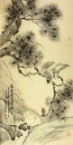 著名畫家王向陽四尺作品《家居南山不老松》(詢價)