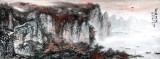 QA著名畫家王凌云小八尺山水《層林盡染》
