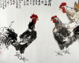【已售】王向陽四尺精品《花間得食自相呼》 中國美術家協會會員