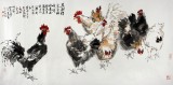 【已售】王向陽四尺精品《花間得食自相呼》 中國美術家協會會員
