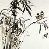 李勝春 三尺斗方《清風(fēng)》安陸水墨漫畫(huà)院畫(huà)家