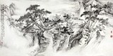 名家孔方四尺精品山水畫《中歲頗好道 晚家南山陲》(詢價)