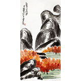劉紀(jì) 三尺紅葉山居《紅葉山居圖》 中國畫大家 真跡收藏（詢價）