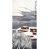 劉紀(jì) 三尺北方雪景圖《瑞雪豐年》 中國畫大家 真跡收藏（詢價）