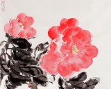 【已售】李勝春三尺斗方牡丹畫《醉春風(fēng)》