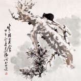 王向陽(yáng)四尺斗方《寒林覓食》 中國(guó)美術(shù)家協(xié)會(huì)會(huì)員（詢價(jià)）