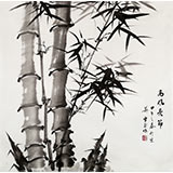 安徽美協(xié)何華賢四尺斗方竹子《高風(fēng)亮節(jié)》