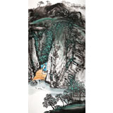 民盟美協理事黃奇松四尺《幽居圖》