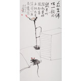 民盟美協理事黃奇松三尺《聽佛》