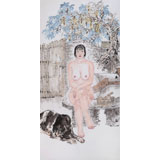 【已售】魏志平 四尺《槐花》 河北省美協會員