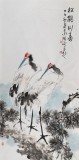 王向陽 四尺《松鶴同壽》 中國美術(shù)家協(xié)會(huì)會(huì)員（詢價(jià)）