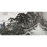 貴州七星關美協主席吳顯剛 四尺《溪山客話》