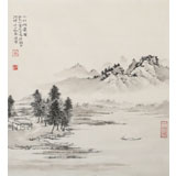 名家孔方小尺寸《水村煙靄圖》（詢價）