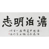 國(guó)家字庫(kù)雁翎體創(chuàng)始人 王永德 四尺《澹泊明志》