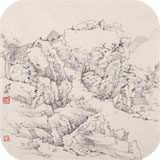 福建美協(xié)官鴻小尺寸《山林野壑》