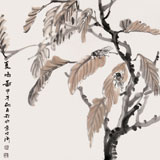 張明河 四尺斗方《夏鳴圖》 中國濕地畫派創始人之一（微信詢價）