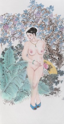  魏志平 四尺《滿園春色》 河北省美協(xié)會(huì)員