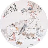 南海禪寺 妙林居士 人物畫《講經論道圖》