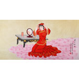 北京美協(xié)凌雪四尺《美人梳妝》