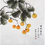 安徽美協何華賢 四尺斗方《滿林霜色》