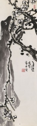 曲逸之 三尺《寒梅》 河南省著名花鳥畫家