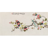 北京美協凌雪四尺《玉蘭鸚鵡》