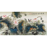 何華賢 四尺《香遠(yuǎn)益清》 潁淮書畫名家