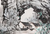 張春奇 四尺斗方《陽朔風(fēng)情》徐悲鴻紀(jì)念館藝術(shù)中心理事（詢價）