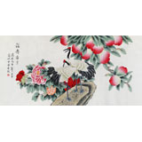 【已售】北京美協凌雪四尺《福壽康寧》