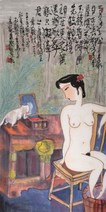 國家一級美術師王永剛 四尺《玉樓香拂》(詢價)