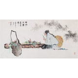北京美協張春奇 四尺《時珍問藥尋百草》（詢價）