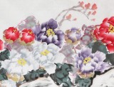 曲逸之 六尺《富貴吉祥》 河南省著名花鳥畫家