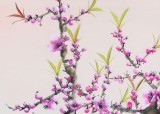 安徽美協何華賢 四尺斗方《三月圖》