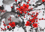 何華賢 三尺《報春圖》 潁淮書畫名家