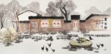 【已售】張春奇 四尺《農家樂》徐悲鴻紀念館藝術中心理事（詢價）
