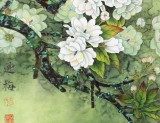著名工筆畫家趙逸梅四尺斗方《春意》