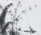 北京美協(xié)張春奇 四尺斗方《漁歌》（詢價(jià)）