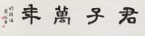 中書協(xié)會員戴馥芳 四尺對開《君子萬年》