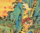 【已售】遼寧美協谷春鋼 六尺對開《山幽清音圖》