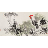 【已售】王向陽 四尺作品《守信知廉標五德》 當代著名畫家