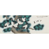 【已售】凌雪 小六尺《松鶴延年》 北京美協會員