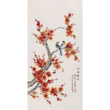 【已售】凌雪 四尺《紅梅報春》 北京美協會員